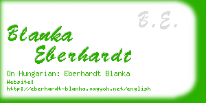 blanka eberhardt business card